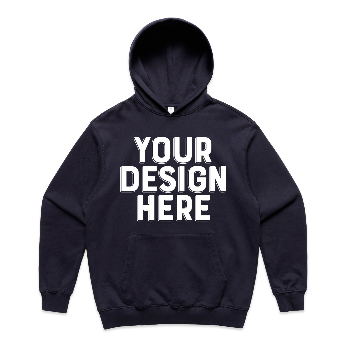 Custom Men's Super Heavy Hooded Sweatshirt